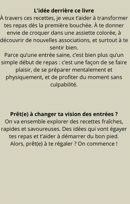 Ebook Entrées Fit et Fraîches
