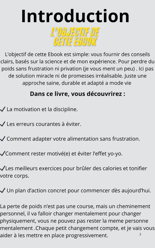 Ebook Perte de Poids